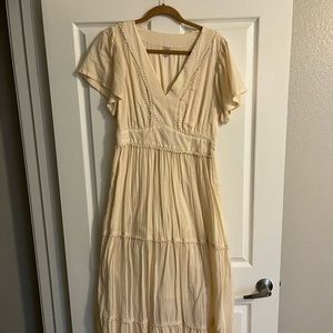 Loft Cream Maxi Beach dress